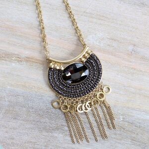 Naya Gold Crystal Pendant Necklace